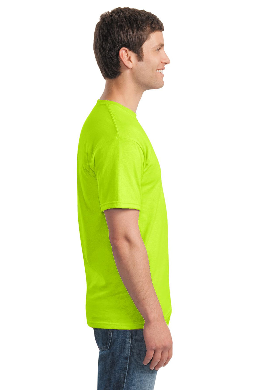 Safety Green Gildan - Heavy Cotton 100% Cotton T-Shirt. 5000