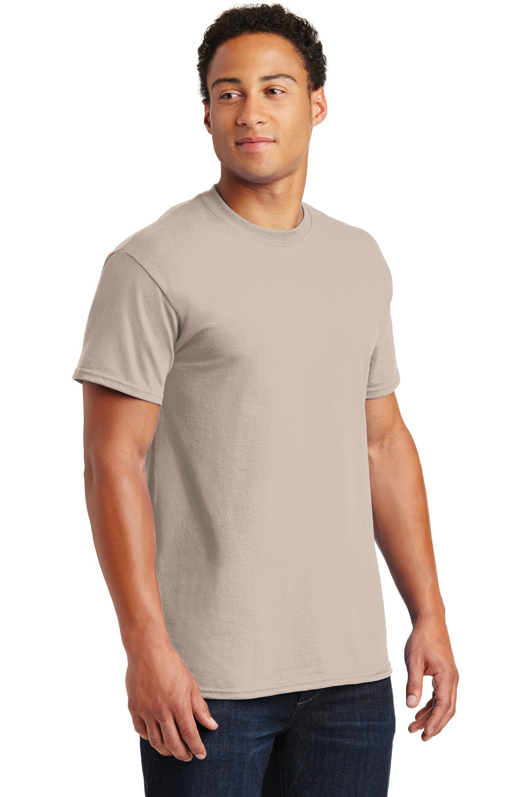 Sand Gildan - Ultra Cotton 100% US Cotton T-Shirt. 2000