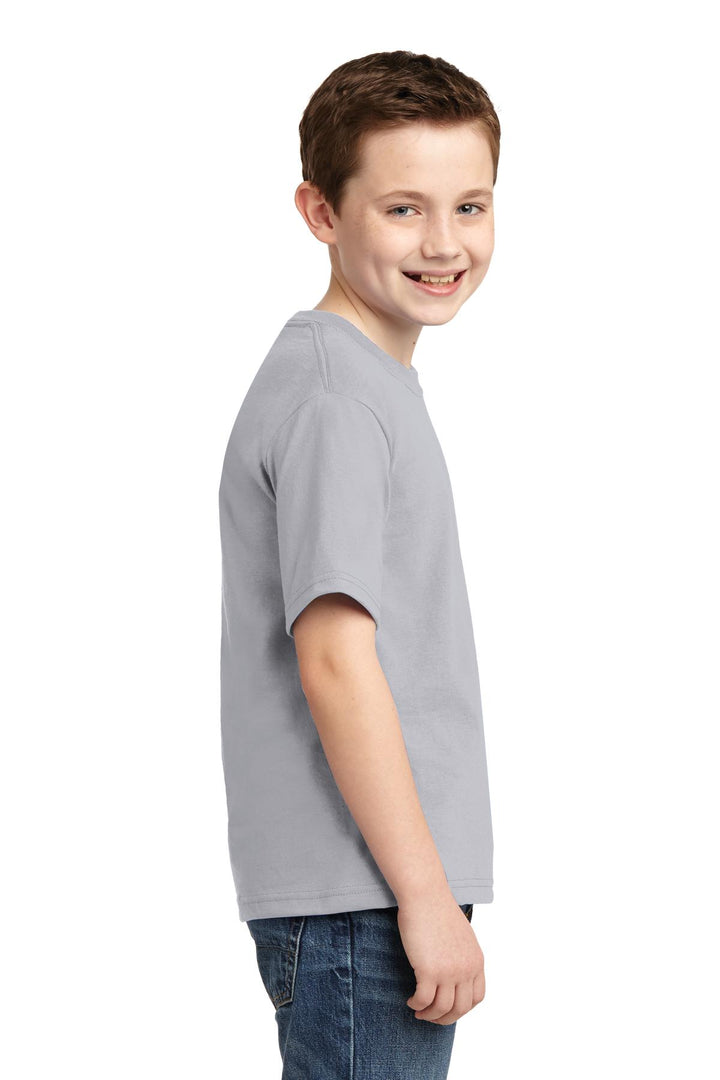 Silver Jerzees - Youth Dri-Power 50/50 Cotton/Poly T-Shirt. 29B