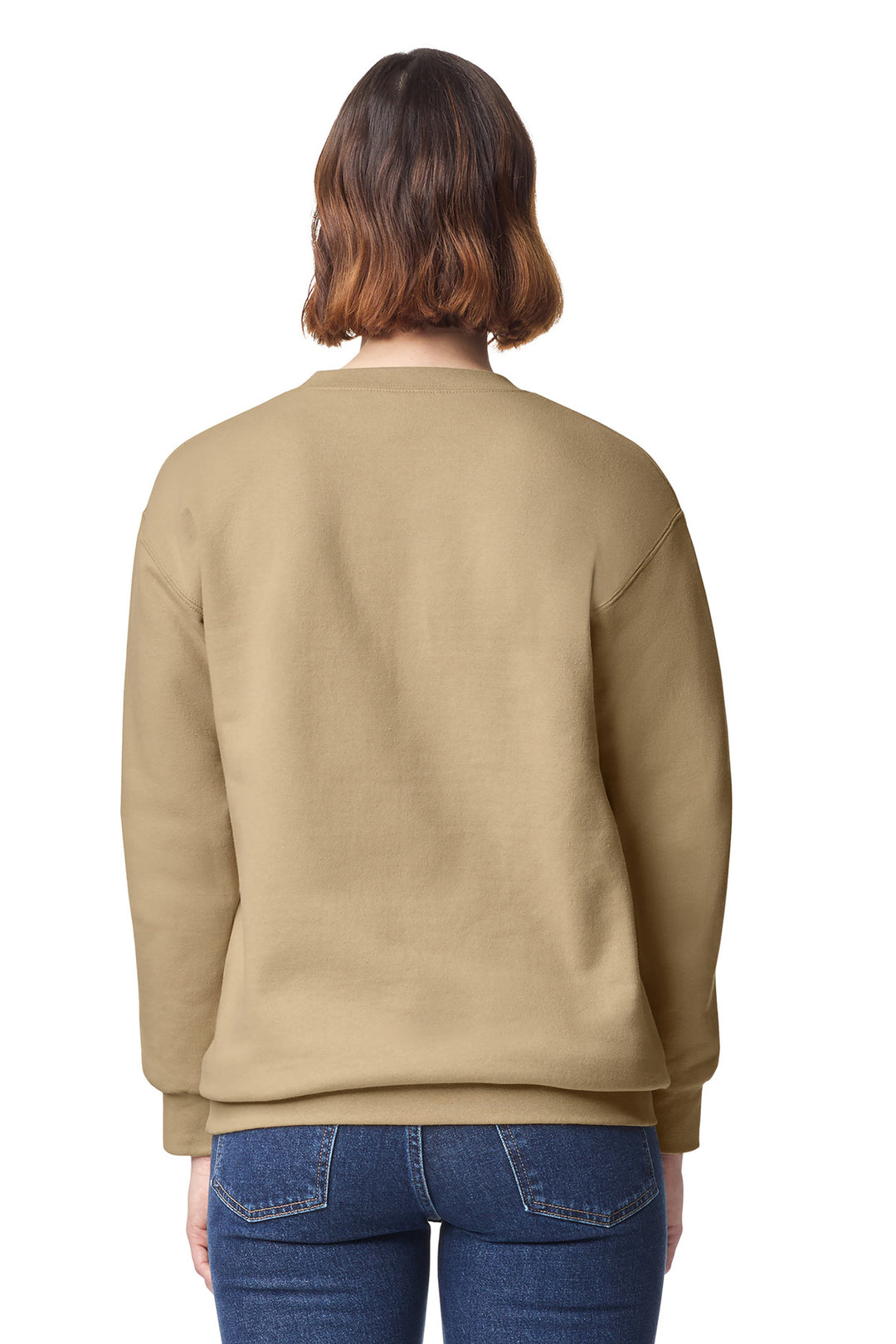 Tan Gildan Hammer Maxweight Crewneck Sweatshirt 19000