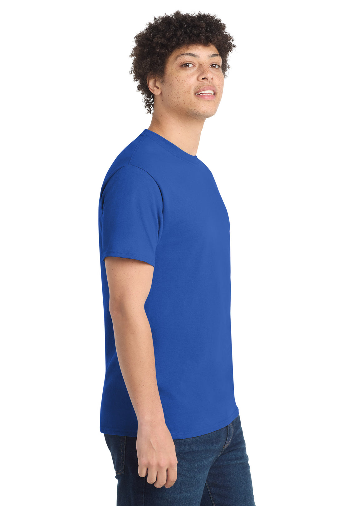True Royal Port & Company - Core Cotton Tee. PC54